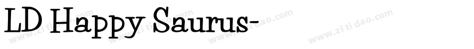 LD Happy Saurus字体转换